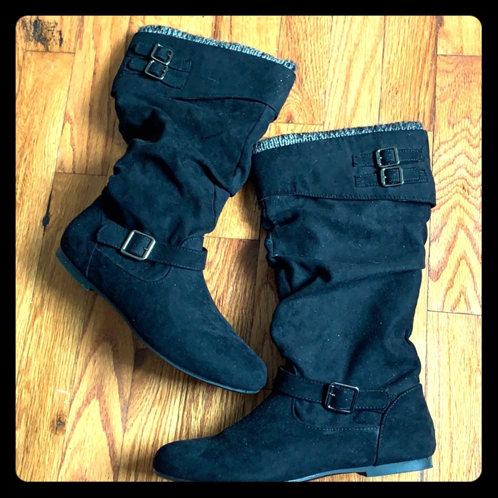 Black justfab boots